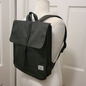Herschel City Mid Volume Charcoal Gray Slim Backpack, Work, School